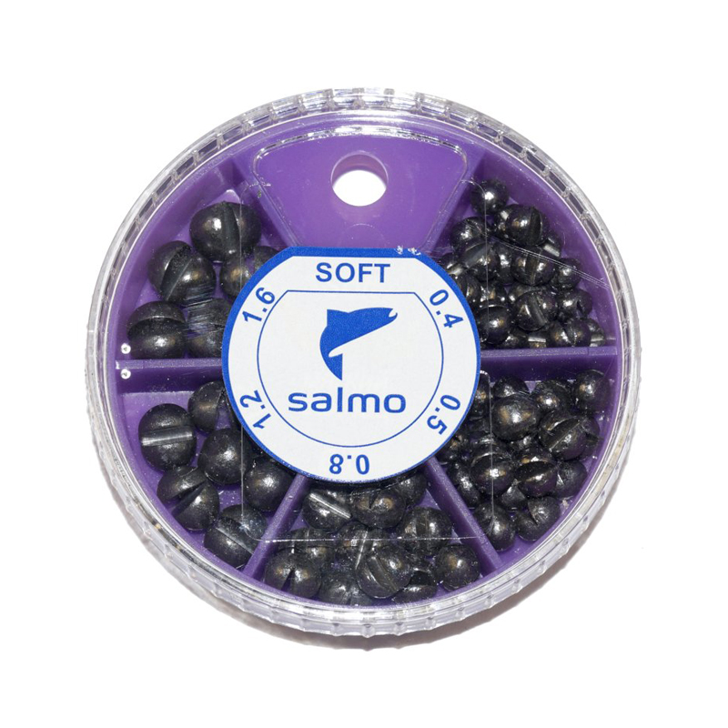 Грузила ДРОБЬ SOFT мягкий 5 секц. 0.4-1.6г 60г набор 2