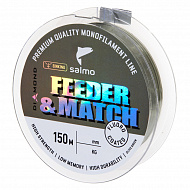 Монофильная леска Salmo Diamond Feeder & Match Fluoro Coated Olive Green